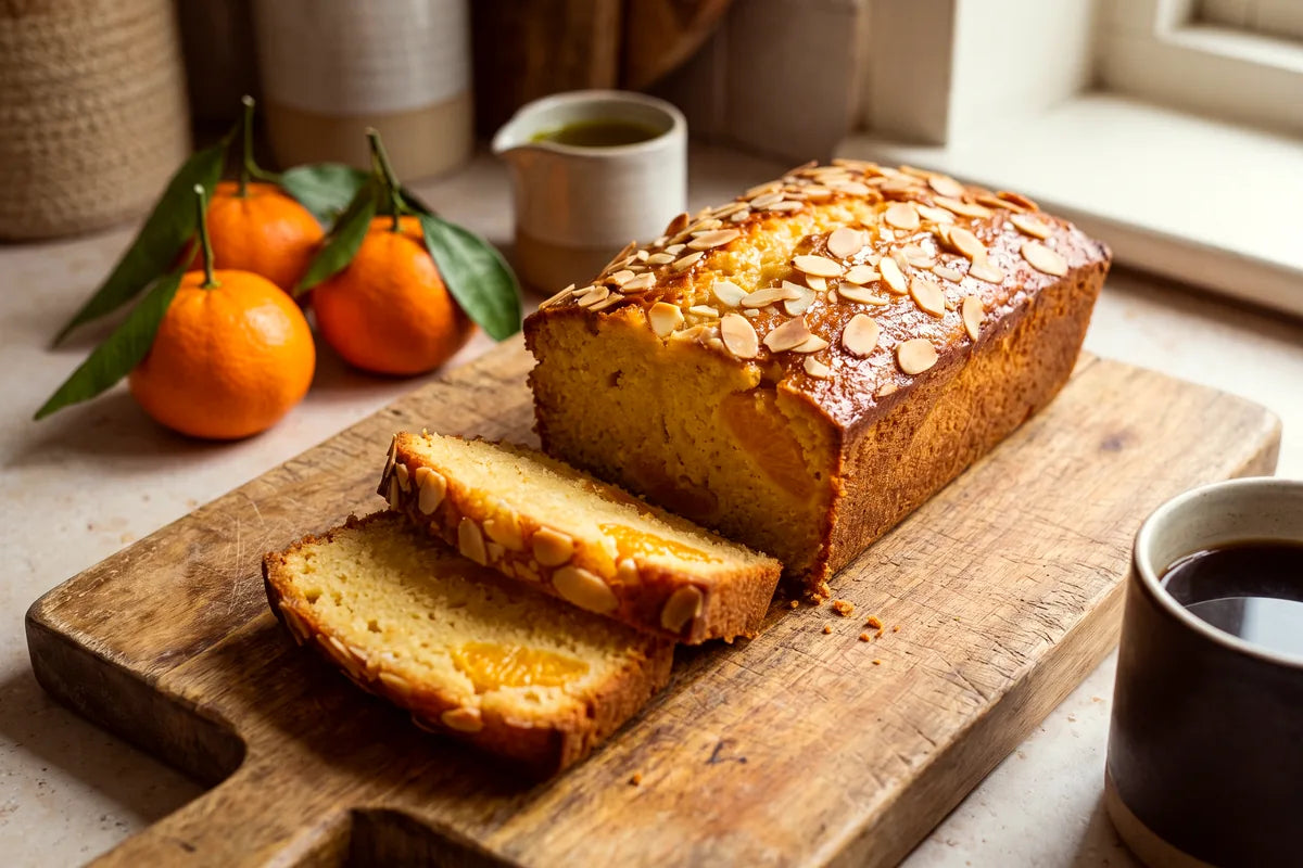 Mandarin, Almond & Olive Oil Breakfast Loaf
